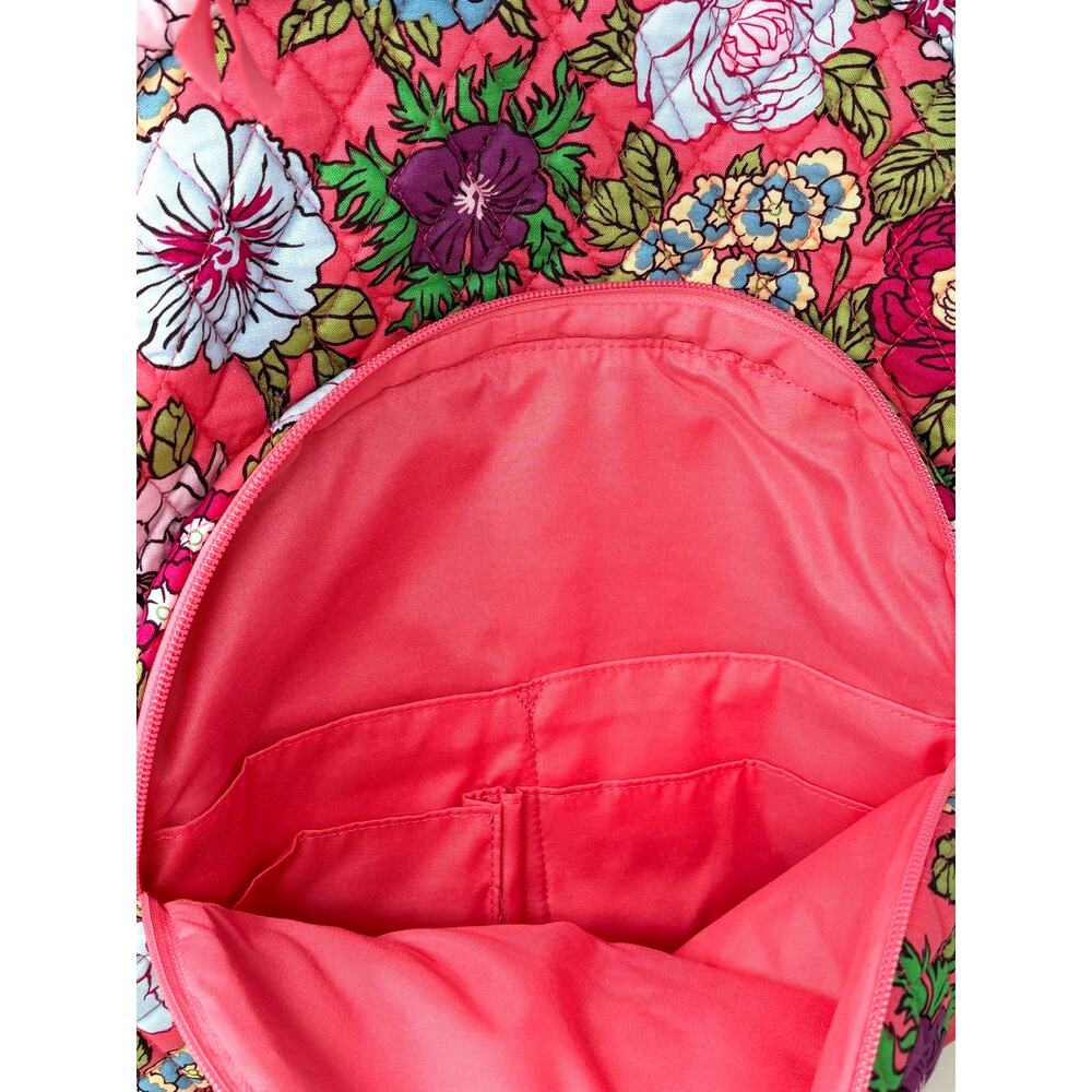 Vera Bradley Vibrant Gardenias Essential Large Backpack Floral Trolley Sleeve - Picture 5 of 12